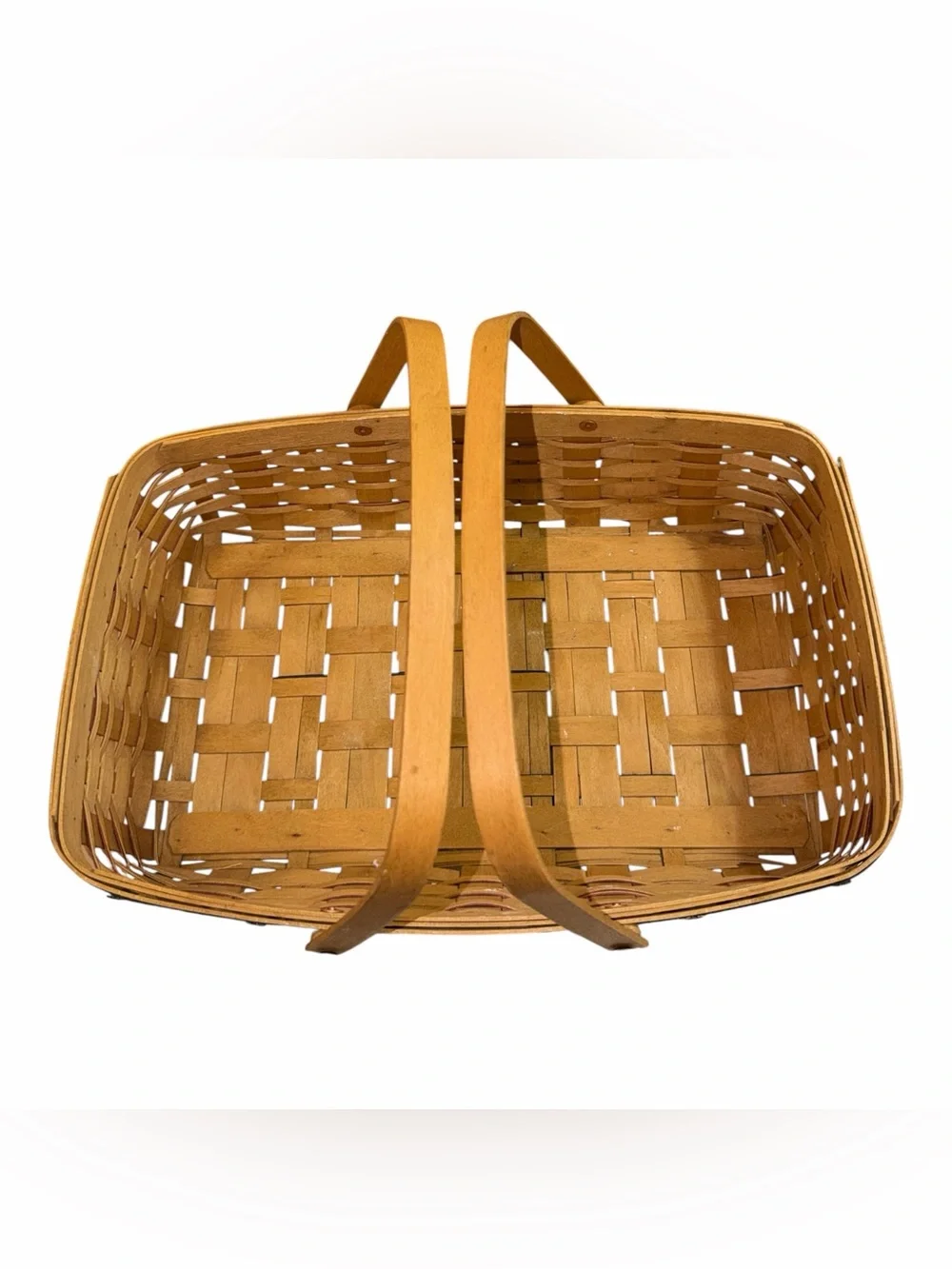 VINTAGE Longaberger Proudly American Medium Gathering Basket